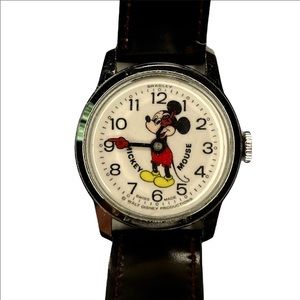 Rare Vintage MICKEY MOUSE Bradley Swiss Wind Up Watch